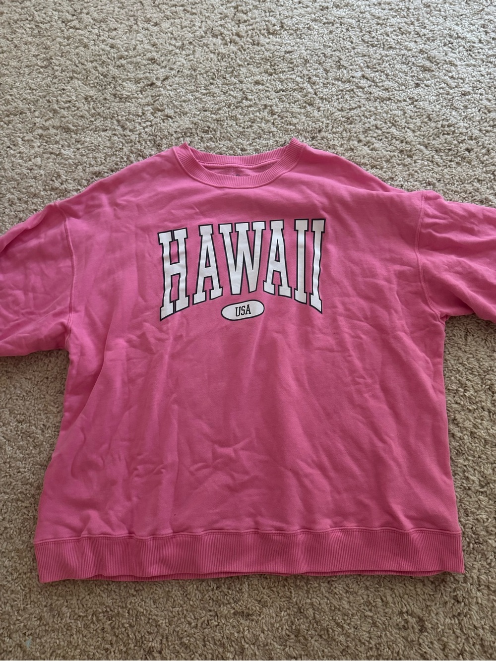 Hollister Pink HAWAII Crewneck